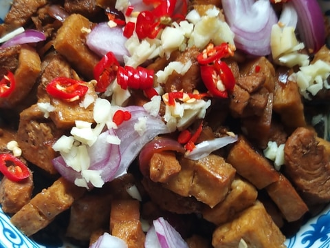 フィリピン料理:トクワットバボイ(豆腐と豚肉)